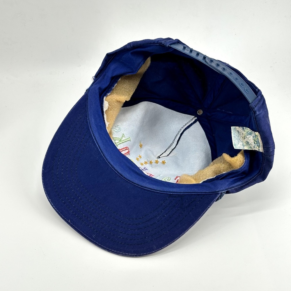 VINTAGE Fairbanks Alaska Rope Snapback Hat Cap Purple 90s Embroidered Tourist - Picture 6 of 7
